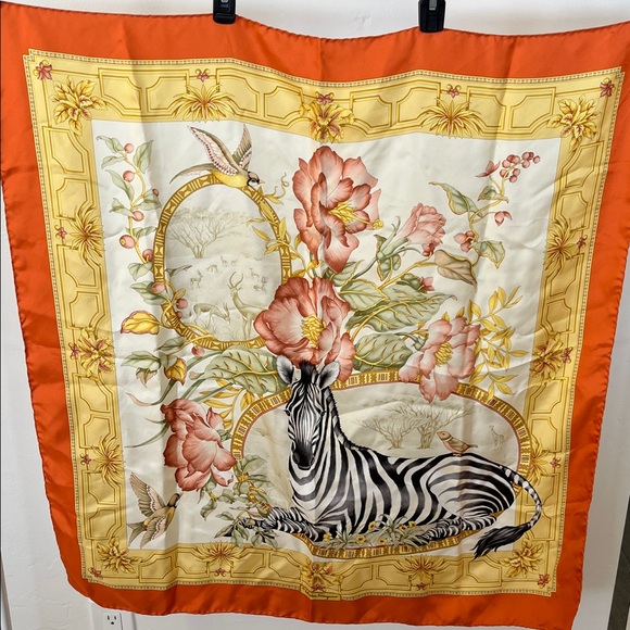 Authentic Ferragamo Silk Scarf